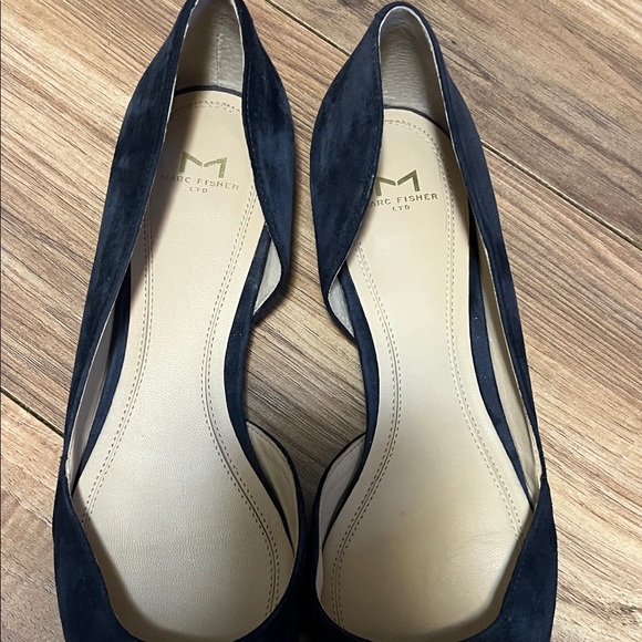 Marc Fisher Navy Suede Flats - Picture 5 of 8